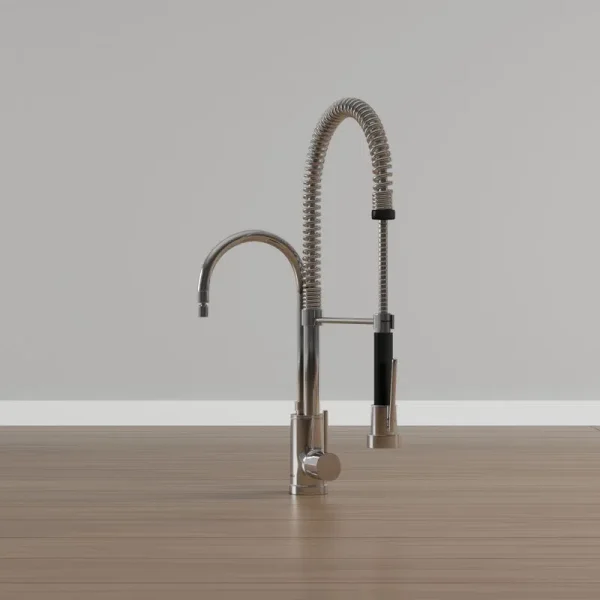Misturador Monocomando de Mesa para Cozinha Gourmet Cromado - Imagem 2