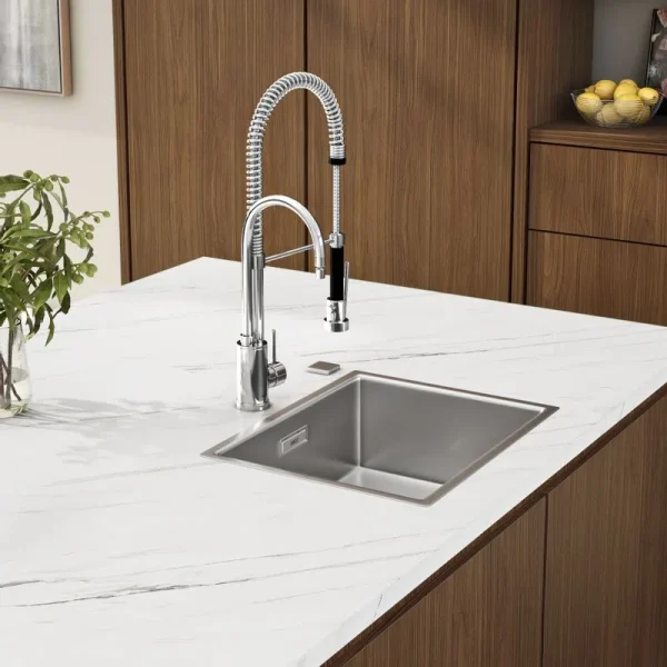 Misturador Monocomando de Mesa para Cozinha Gourmet Cromado - Imagem 4