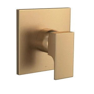 Acabamento Monocomando de Chuveiro para Alta e Baixa Pressão Unic Gold Matte