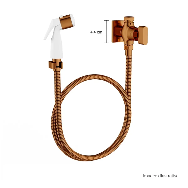 Ducha Higiênica Com Registro E Derivação Polo Red Gold 1984.GL33.ACT.RD - Imagem 2