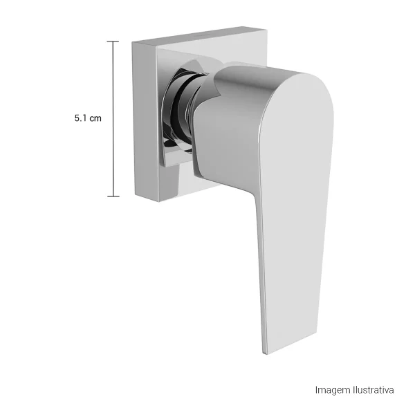 Acabamento para Registro de Pressão 3/4" Level Cromado - Imagem 2