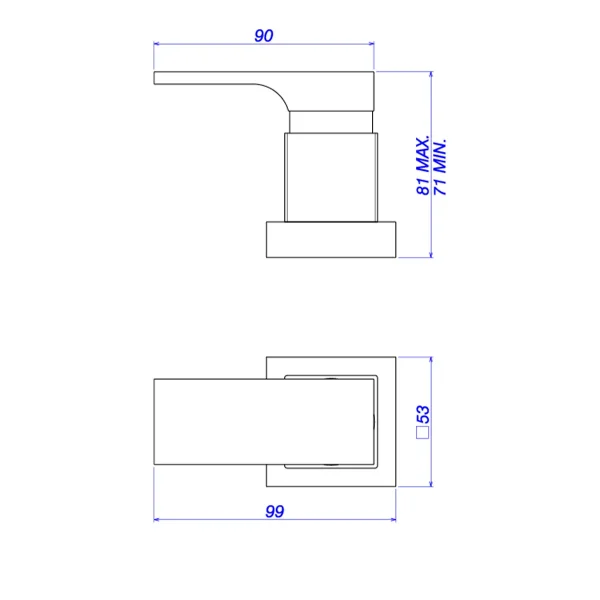 Acabamento para Registro de Pressão 3/4" Unic Red Gold - Imagem 2