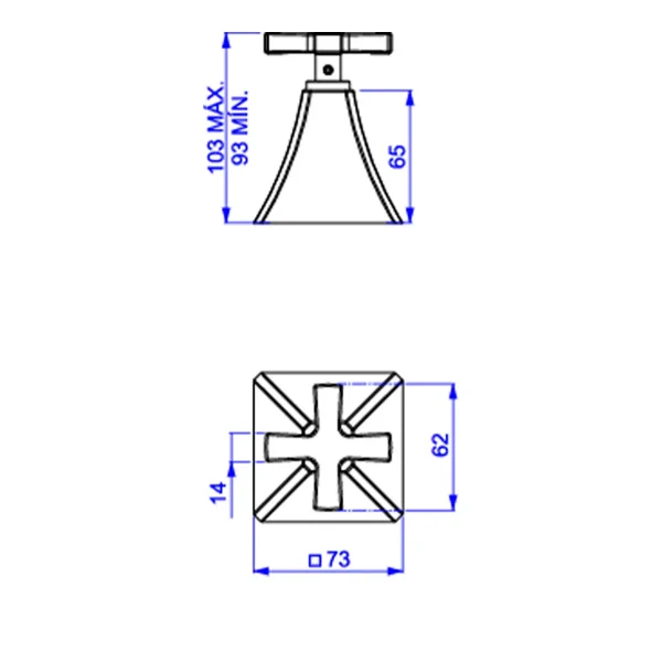 Acabamento para Registro de Gaveta de 1 1/4" e 1 1/2" Wish Red Gold - Imagem 2