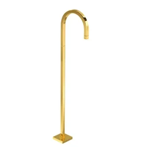 Torneira curva de piso Tube Gold